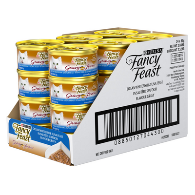 Fancy Feast Gravy Lovers Ocean White Fish 24x85g
