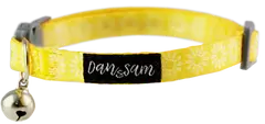 Dan & Sam Adjustable Polyester Webbing Collar Sunflower