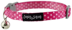 Dan & Sam Adjustable Polyester Webbing Collar Pink Mania