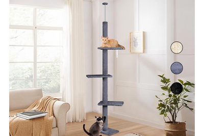 Ceiling Height Cat Scratching Post Tower