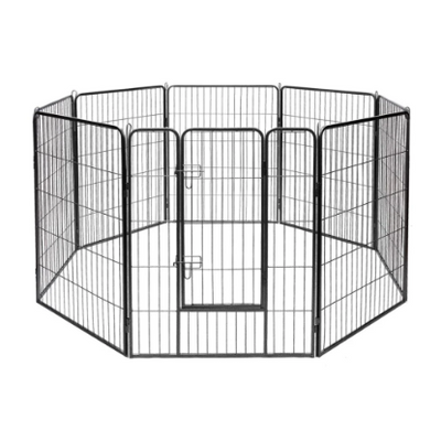 Heavy Duty 8 Panel Dog Playpen Enclosure - 24 / 60cm