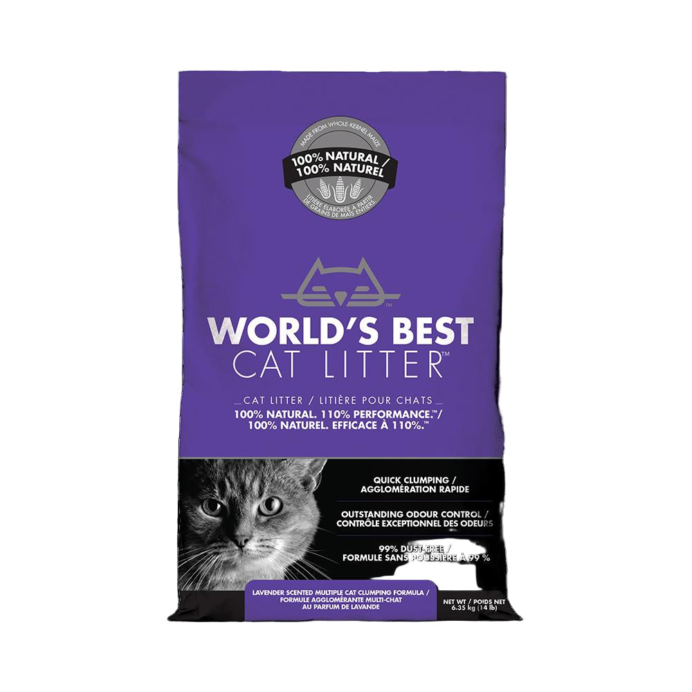 World's Best Lavender Clumping Cat Litter 12.7kg