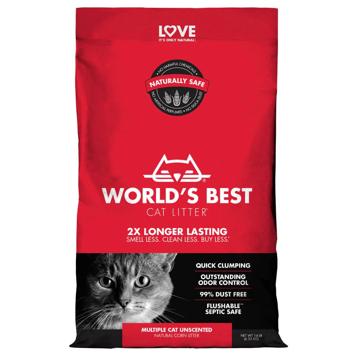 Worlds Best Multiple Cat Clumping Cat Litter 6.8kg