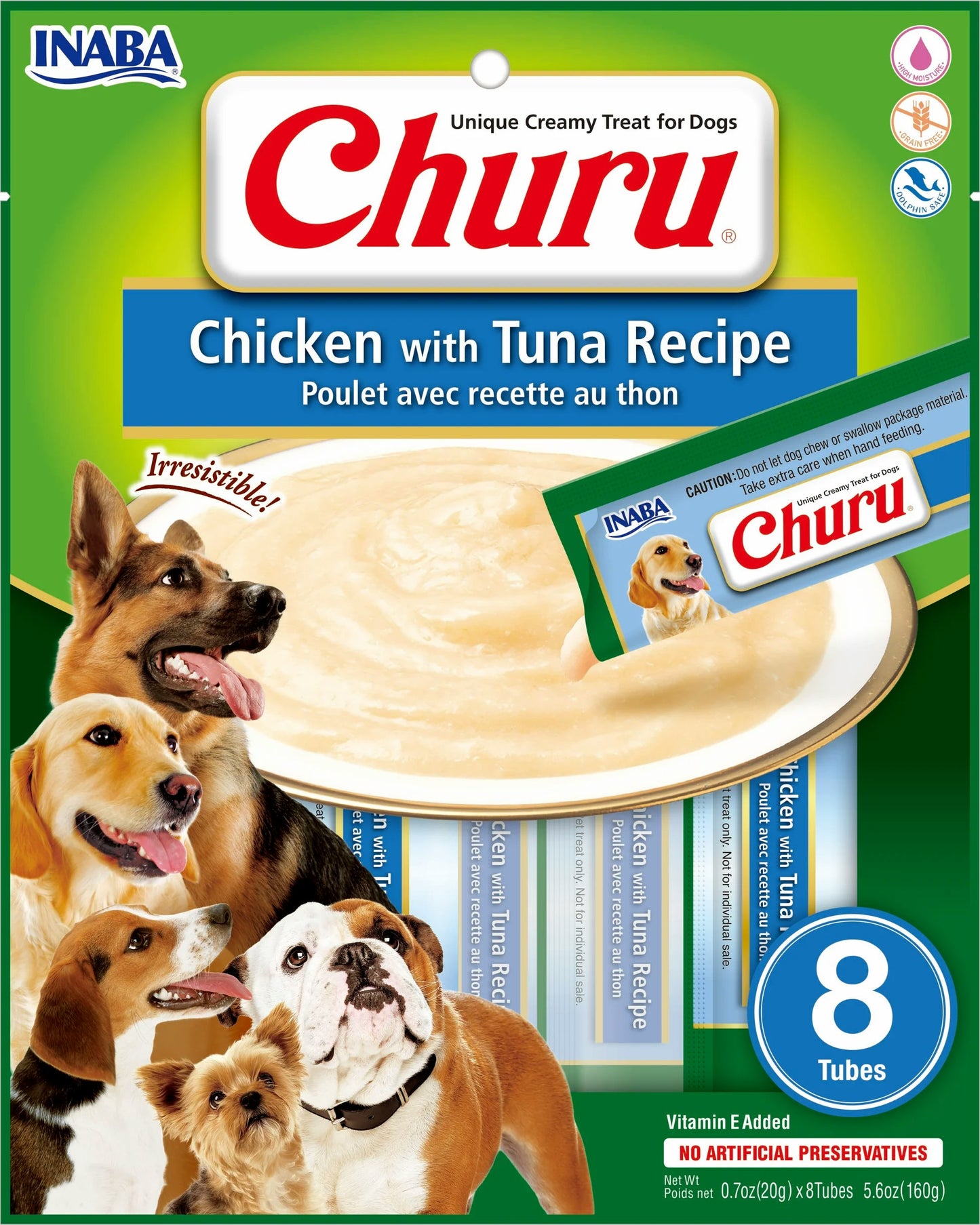 Inaba Churu Puree for Dogs Chicken & Tuna 6 x 96g