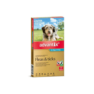Advantix For Medium Dogs 4-10kg (Teal) 3 Pack
