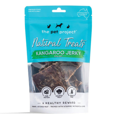 The Pet Project Natural Treats Kangaroo Jerky 100g