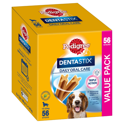 Pedigree Dentastix Medium Breed Dog Treat 56 Pack