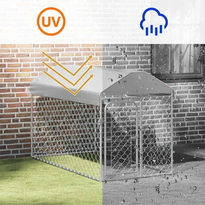 Outdoor Dog Kennel With Roof 4.84 M
