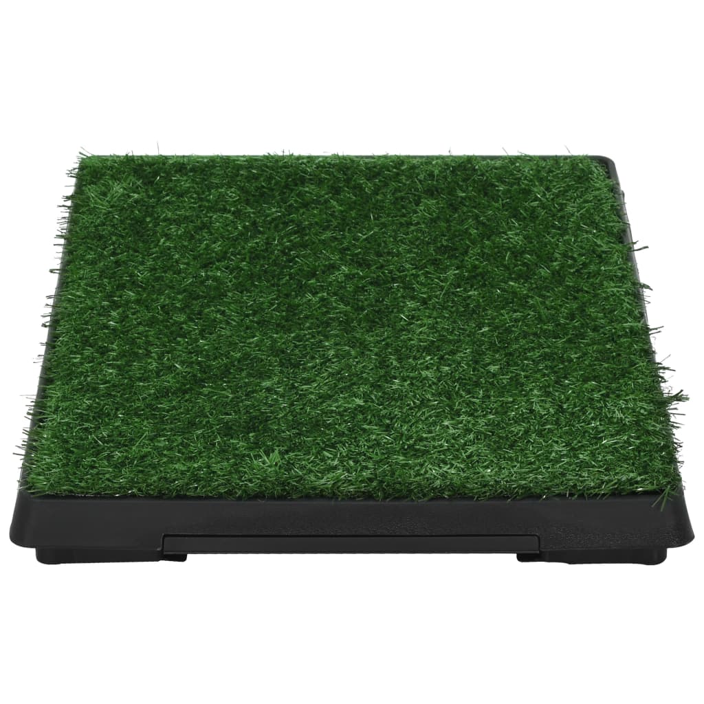 Pet Toilets 2 Pcs With Tray & Faux Turf 63X50X7cm