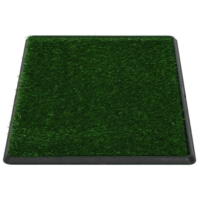 Pet Toilets 2 Pcs With Tray & Faux Turf 76X51X3cm