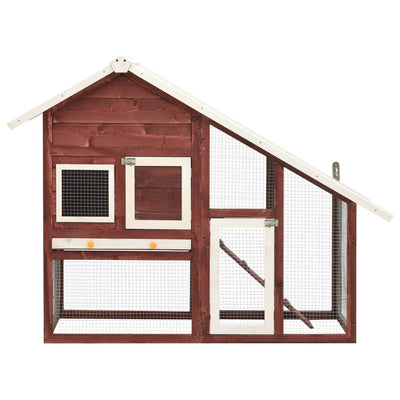 Rabbit Hutch Mocha and White 140x63x120 cm