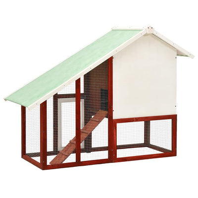 Rabbit Hutch Red And White 140X63X120cm