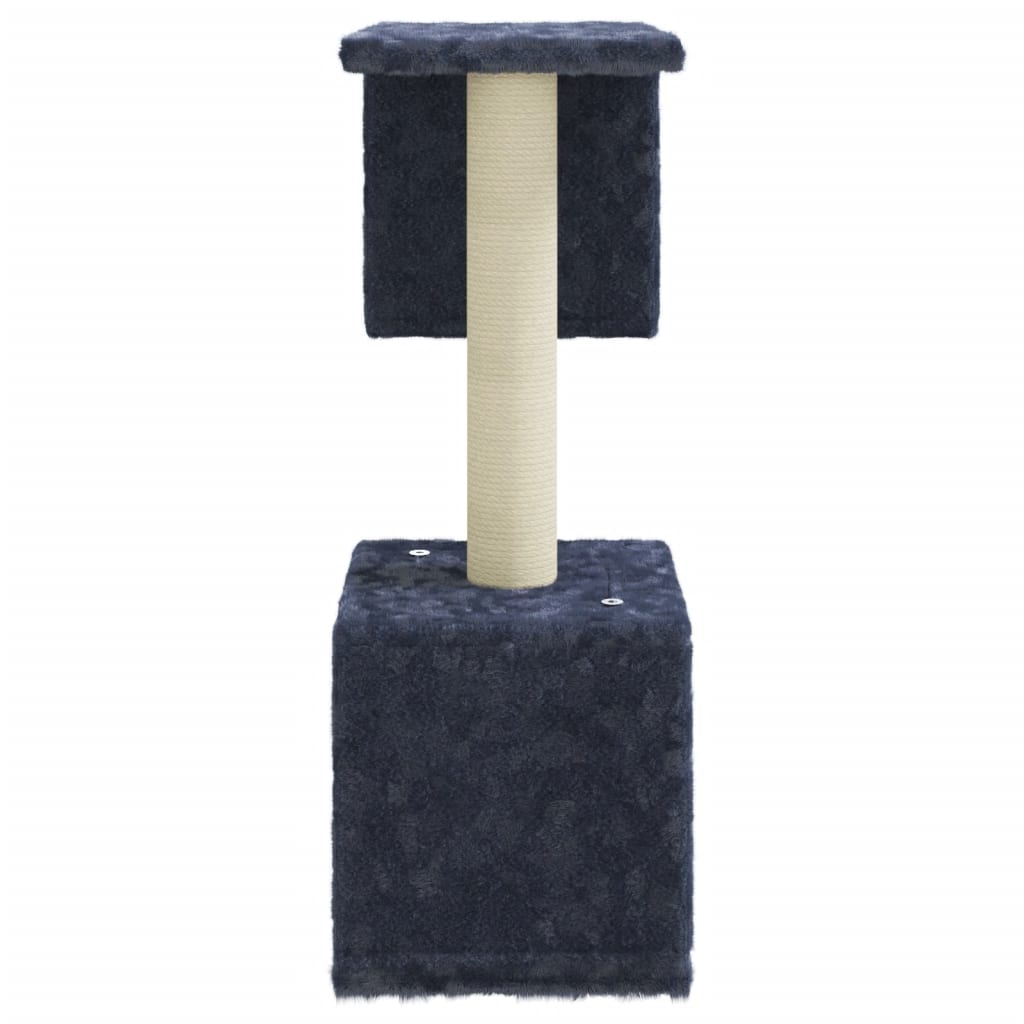 Cat Tree With Sisal Scratching Posts Dark Grey 60cm