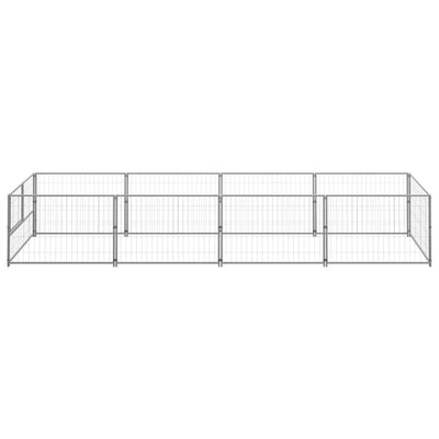 Dog Kennel Silver 4 m Steel