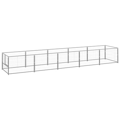 Dog Kennel Silver 5 m Steel