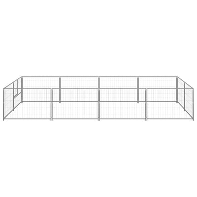 Dog Kennel Silver 8 m Steel