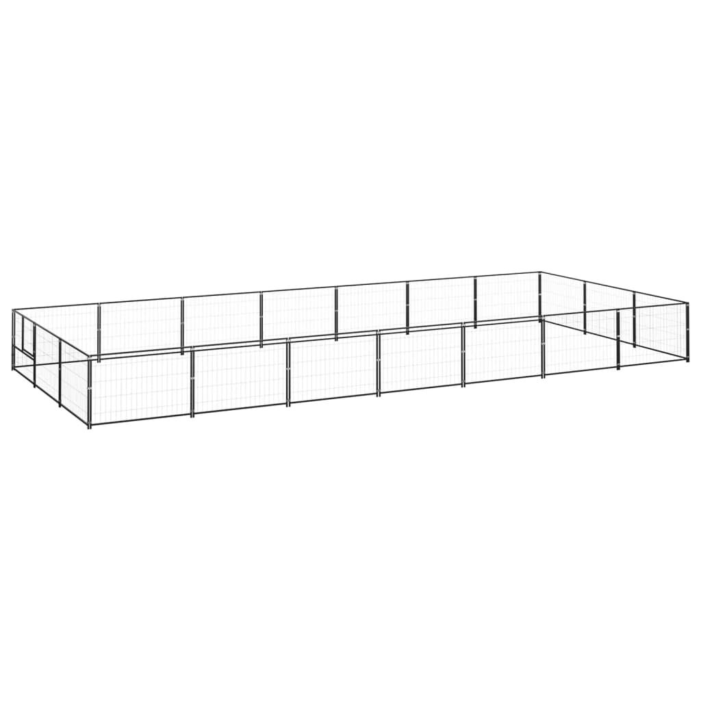 Andala Pets Dog Kennel Black 21 m Steel