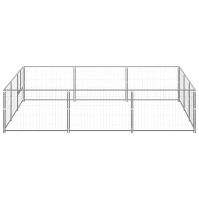 Dog Kennel Silver 9 m Steel