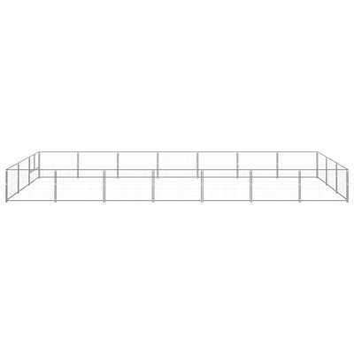Dog Kennel Silver 21 m Steel