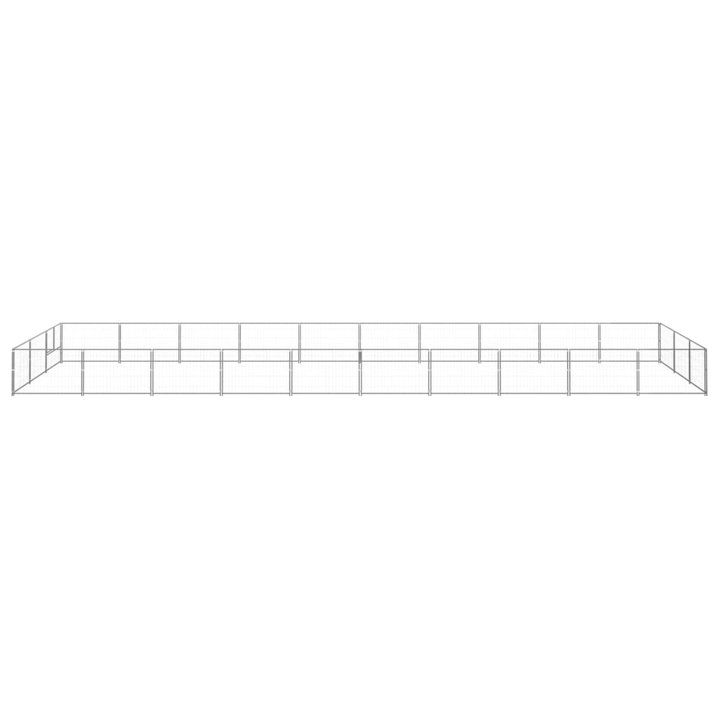Dog Kennel Silver 30 m Steel