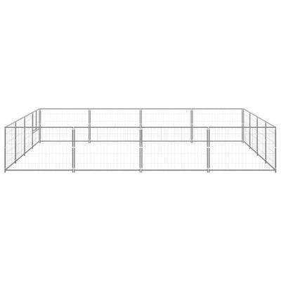 Dog Kennel Silver 16 m Steel