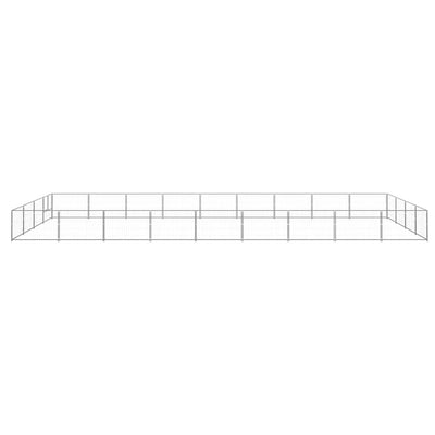 Dog Kennel Silver 36 m Steel