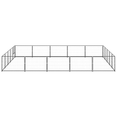 Dog Kennel Black 25 m Steel