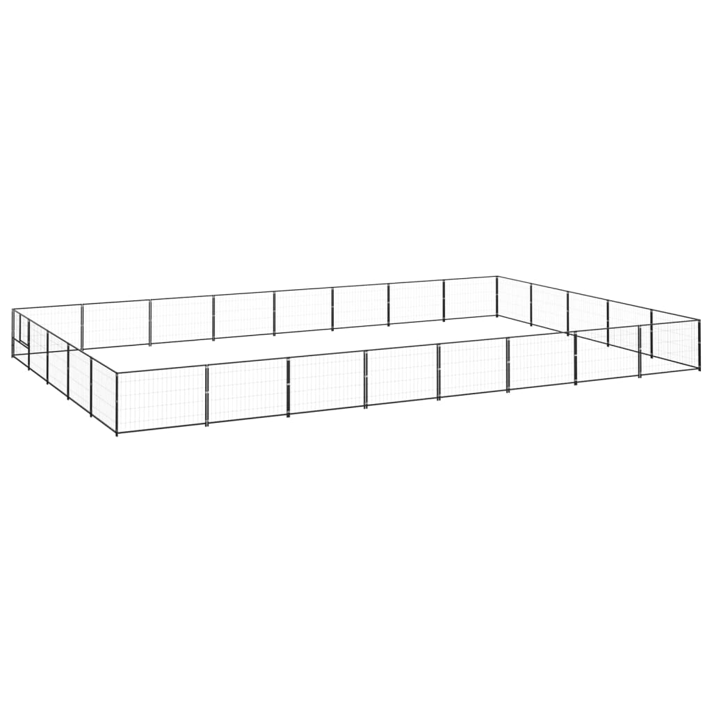 Andala Pets Dog Kennel Black 40 m Steel