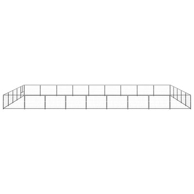 Dog Kennel Black 45 m Steel