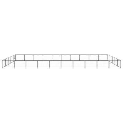 Dog Kennel Black 50 m Steel