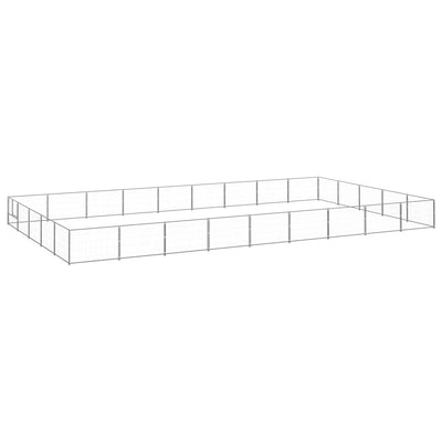 Dog Kennel Silver 45 m Steel