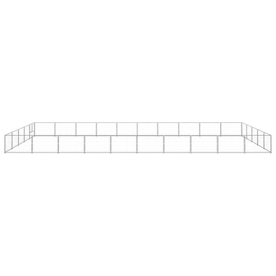 Dog Kennel Silver 50 m Steel