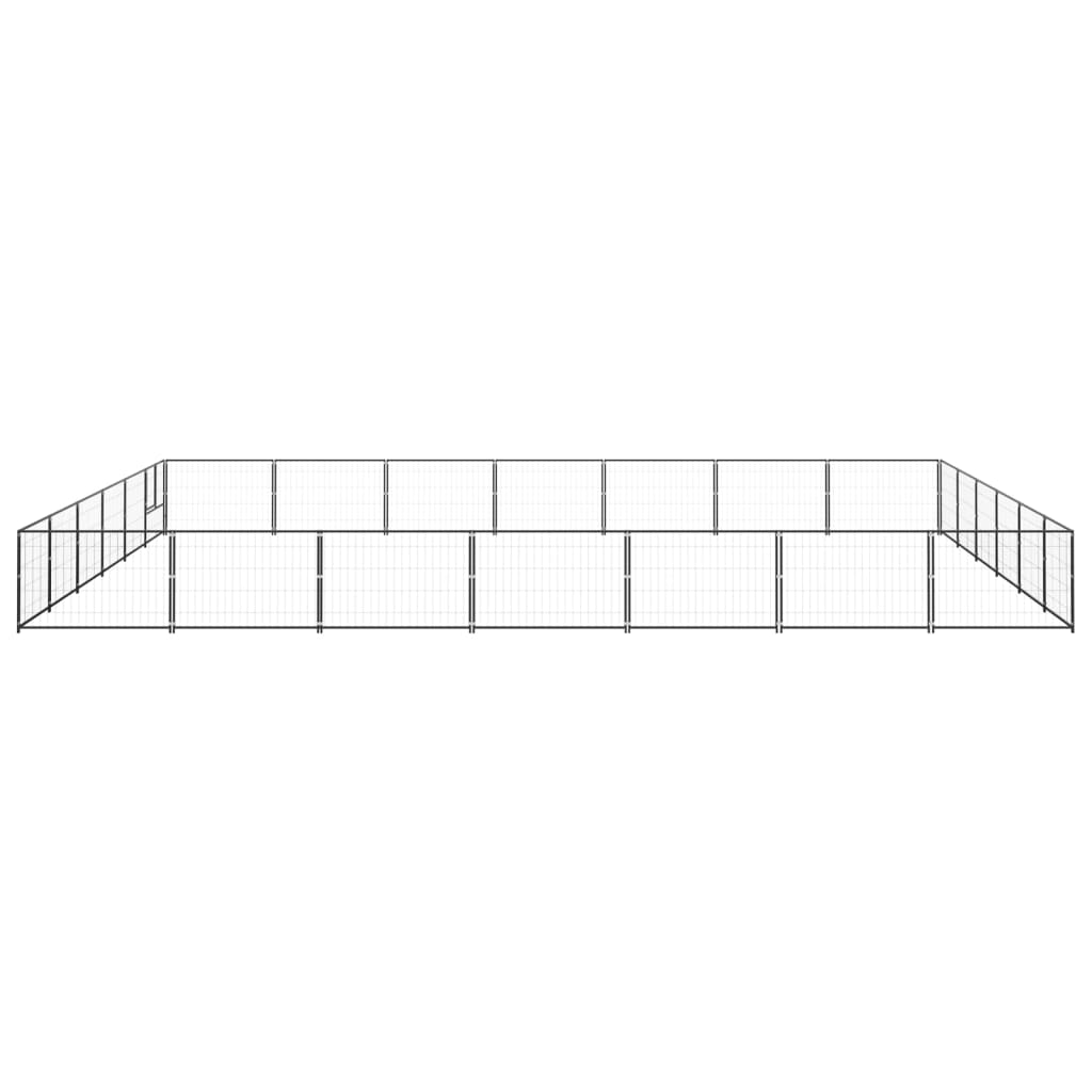 Andala Pets Dog Kennel Black 42 m Steel