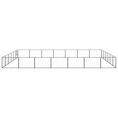 Dog Kennel Black 42 m Steel