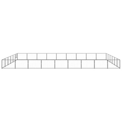 Dog Kennel Black 54 m Steel