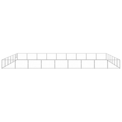 Dog Kennel Silver 54 m Steel