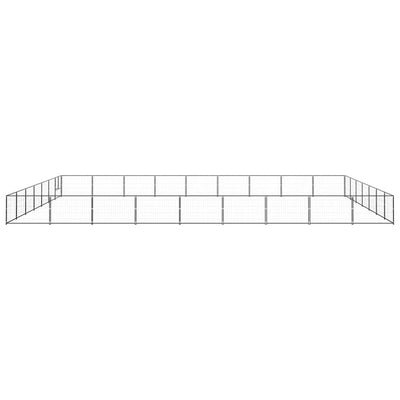 Dog Kennel Black 63 m Steel