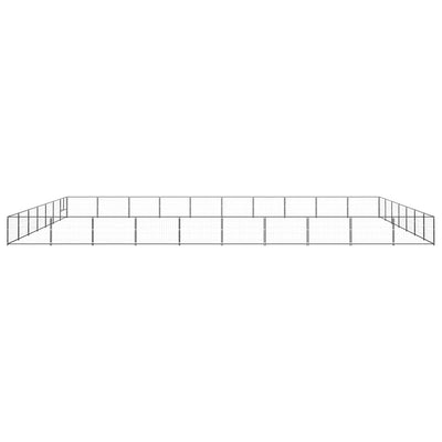 Dog Kennel Black 70 m Steel
