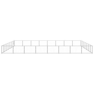 Dog Kennel Silver 56 m Steel