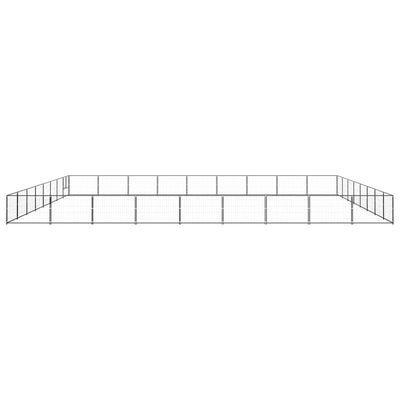 Dog Kennel Black 72 m Steel