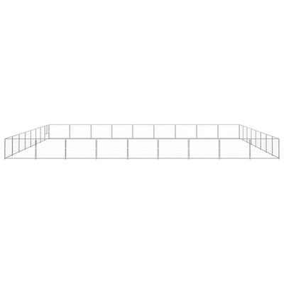Dog Kennel Silver 72 m Steel
