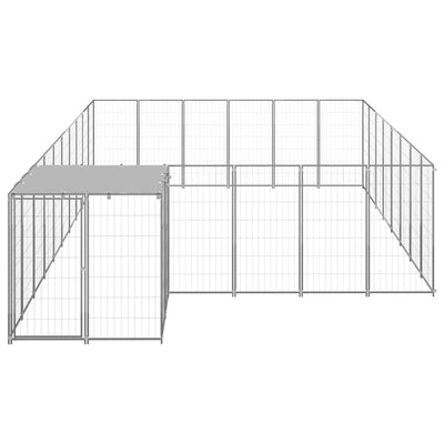 Dog Kennel Silver 15.73 m Steel
