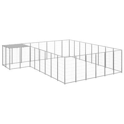 Dog Kennel Silver 15.73 m Steel