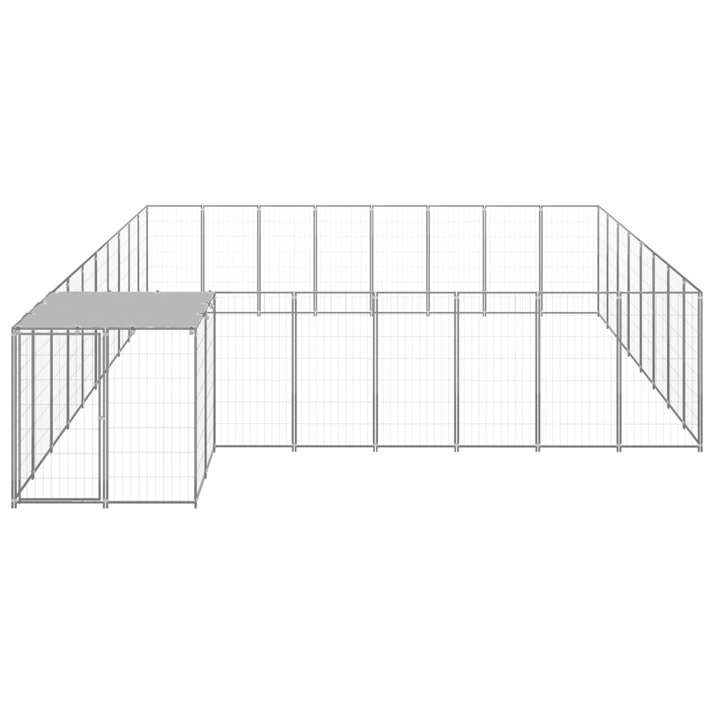 Dog Kennel Silver 20.57 m Steel