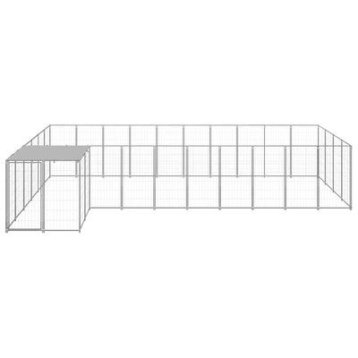 Dog Kennel Silver 13.31 m Steel