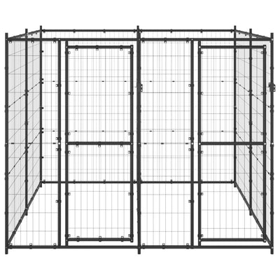 Outdoor Dog Kennel Steel 4.84 m