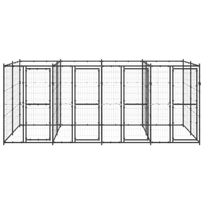 Outdoor Dog Kennel Steel 9.68 m