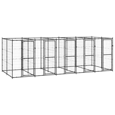 Outdoor Dog Kennel Steel 12.1 m