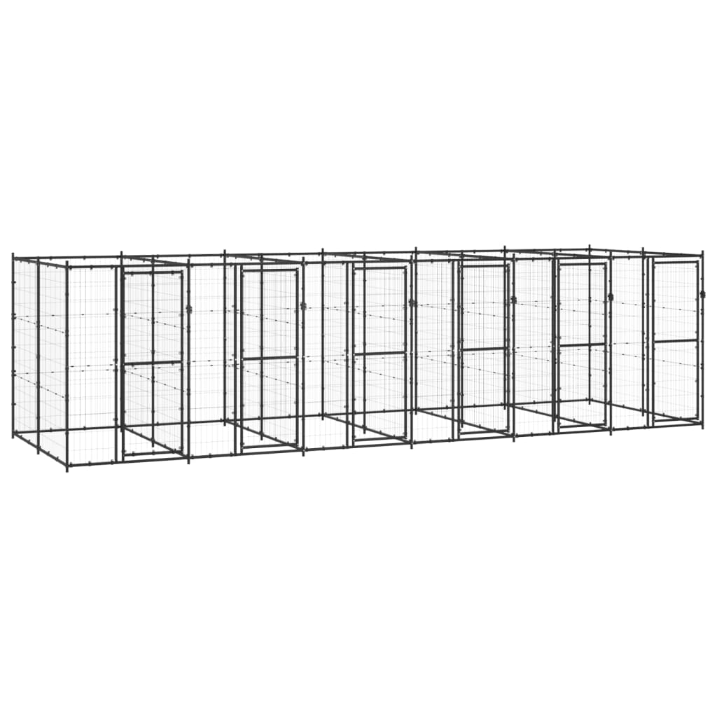 Andala Pets Outdoor Dog Kennel Steel 14.52 m