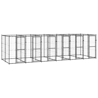 Outdoor Dog Kennel Steel 14.52 m